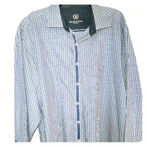 BUGATCHI UOMO REVERSIBLE CUFF SHIRT